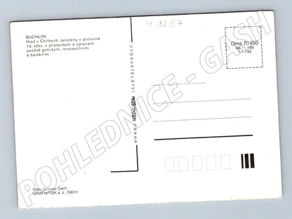 Pohlednice hrad Buchlov letecký pohled (M3257)