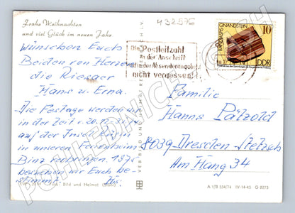 Pohlednice Německo vánoční louskáček 1974 (M32576)