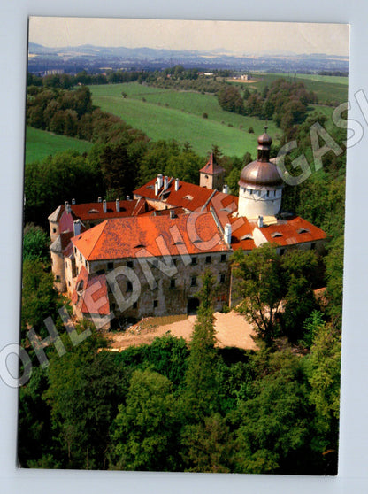 Pohlednice hrad Grabštejn Liberec letecký (M3258)