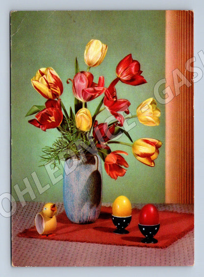 Pohlednice Německo kytice tulipánů 1961 (M32591)