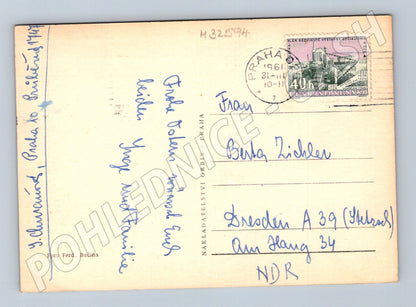 Pohlednice Jarní pozdrav květiny 1961 (M32594)