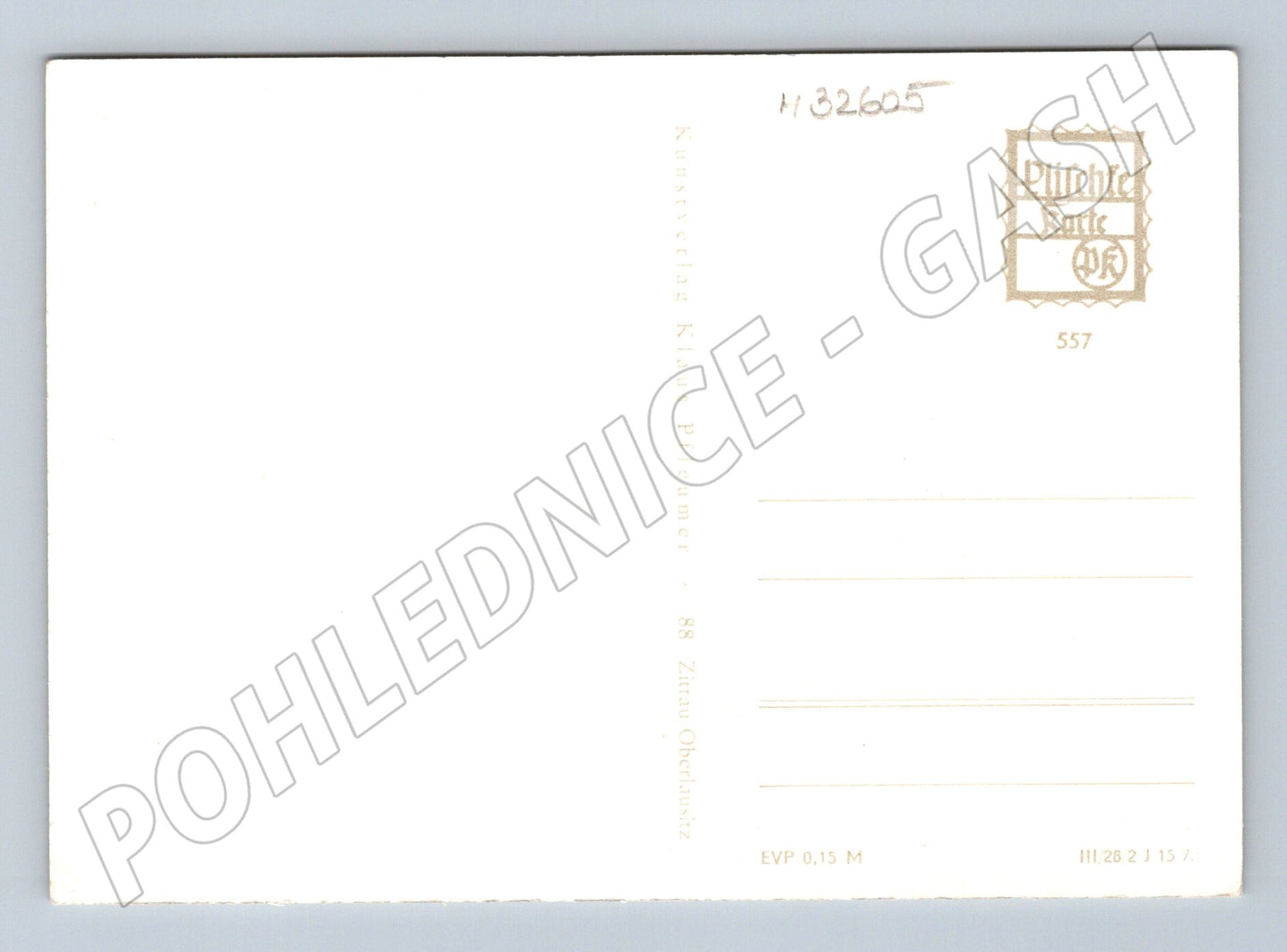 Pohlednice Německo silueta postavy přání (M32605)