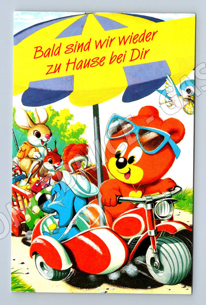 Pohlednice Německo Bussi-Bär Bello motorka 1993 (M32615)