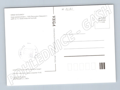 Pohlednice hrad Svojanov vstupenka motiv (M3262)