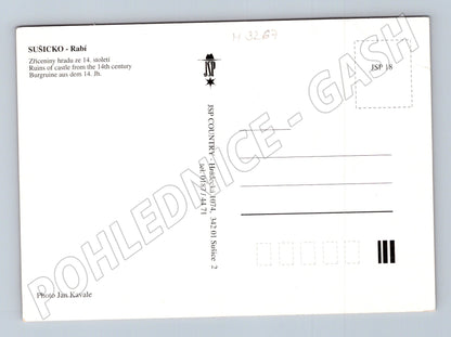Pohlednice hrad Rabí zřícenina Sušicko (M3267)