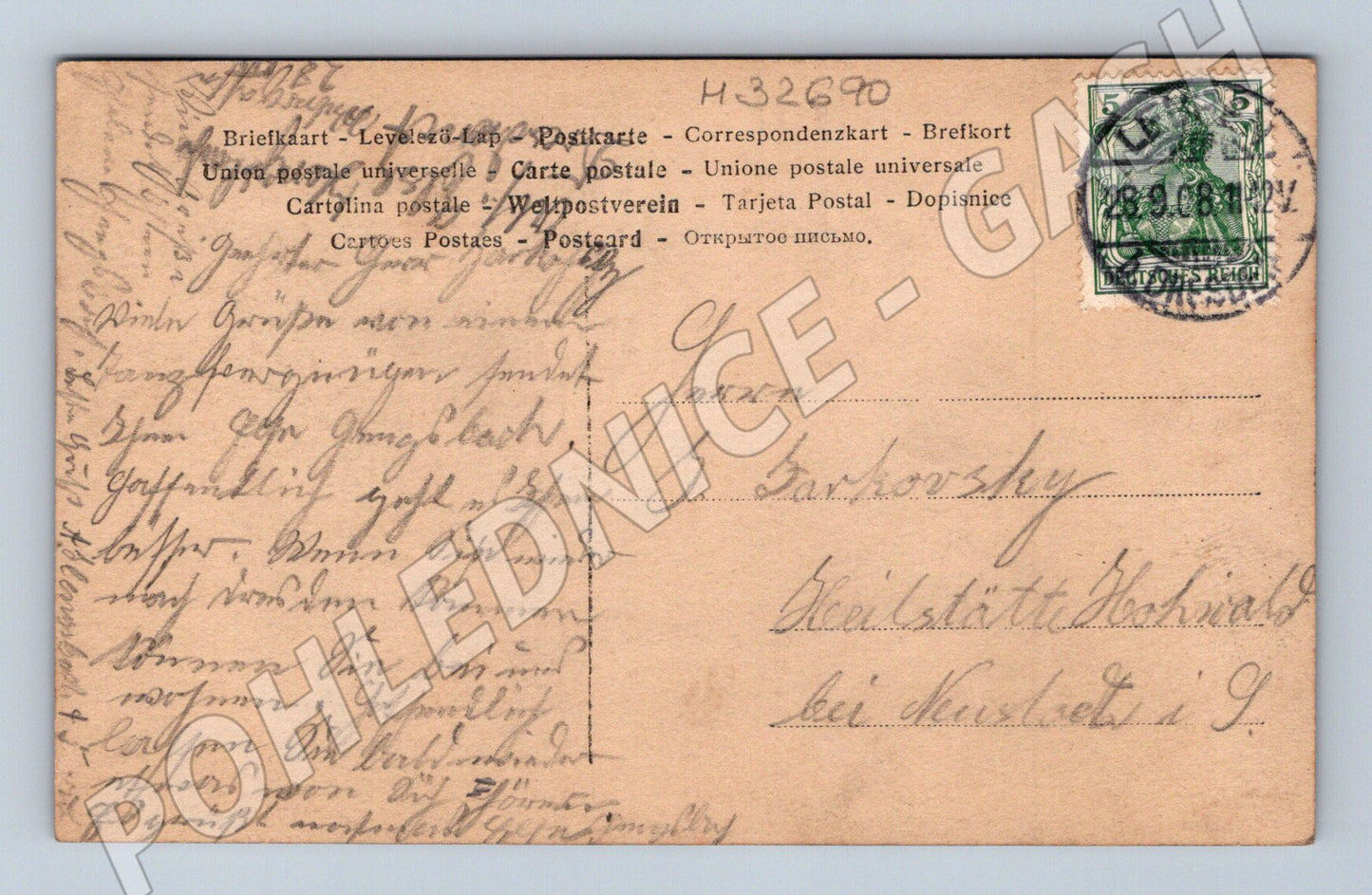 Pohlednice Německo portrét herečky Wandy Radford 1904 (M32690)
