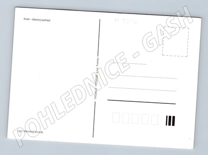 Pohlednice hrad Kost letecký pohled (M3270)