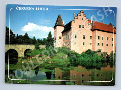 Pohlednice zámek Červená Lhota Jindřichův Hradec (M3272)