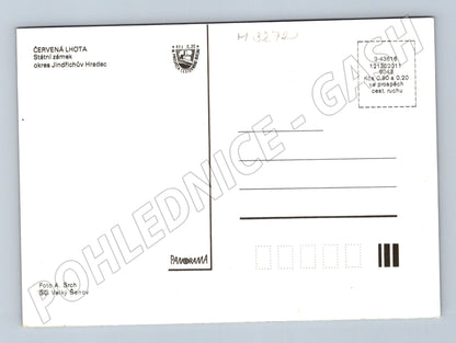 Pohlednice zámek Červená Lhota Jindřichův Hradec (M3272)