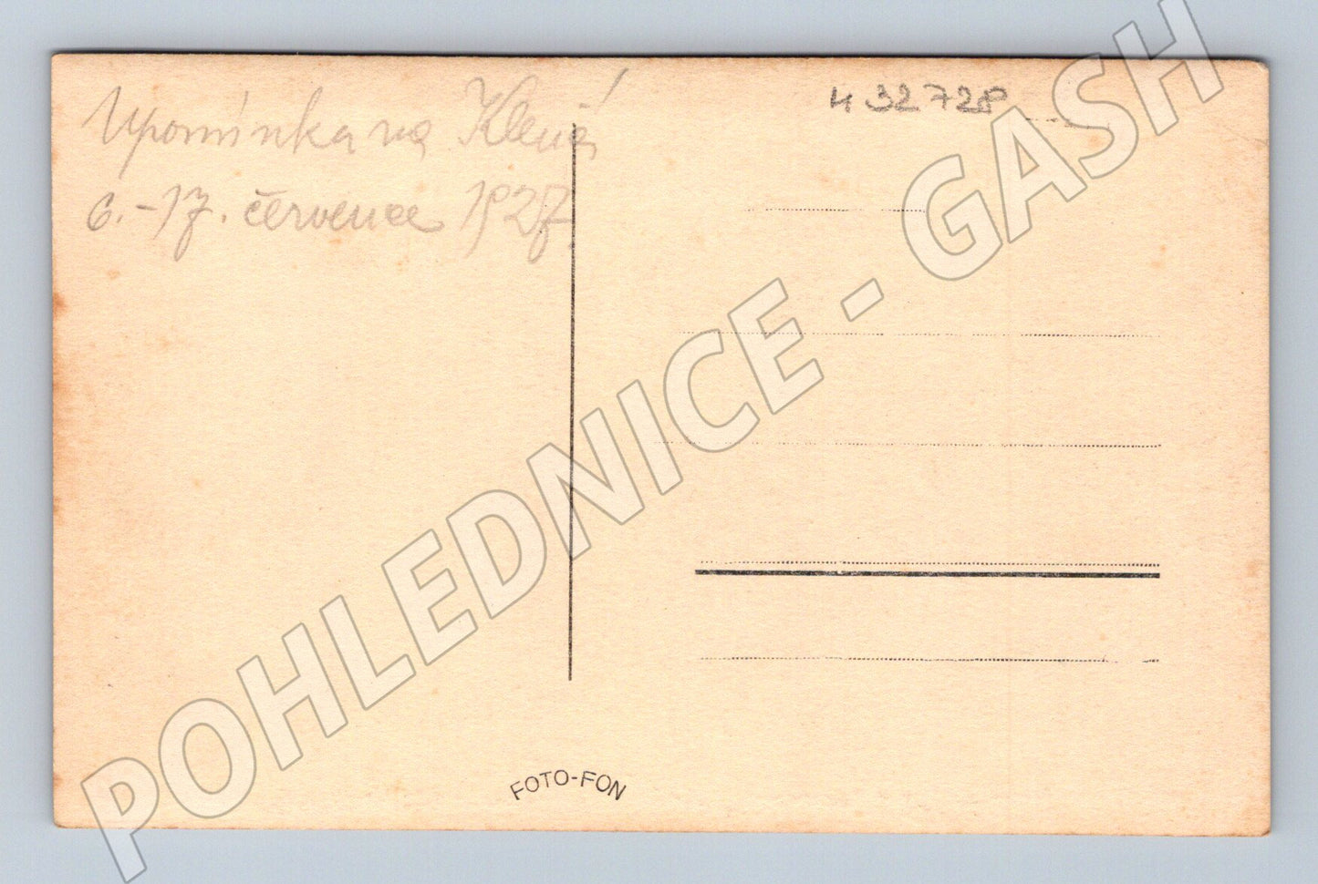 Pohlednice Jindřich Š. Baar Klenčí 1928 (M32728)