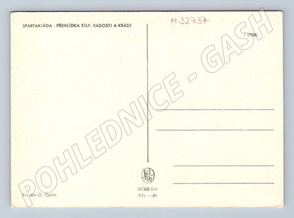 Pohlednice Spartakiáda sportovec (M32737)