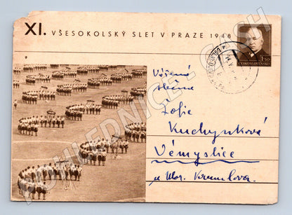 Pohlednice Praha XI. Všesokolský slet 1948 (M32745)