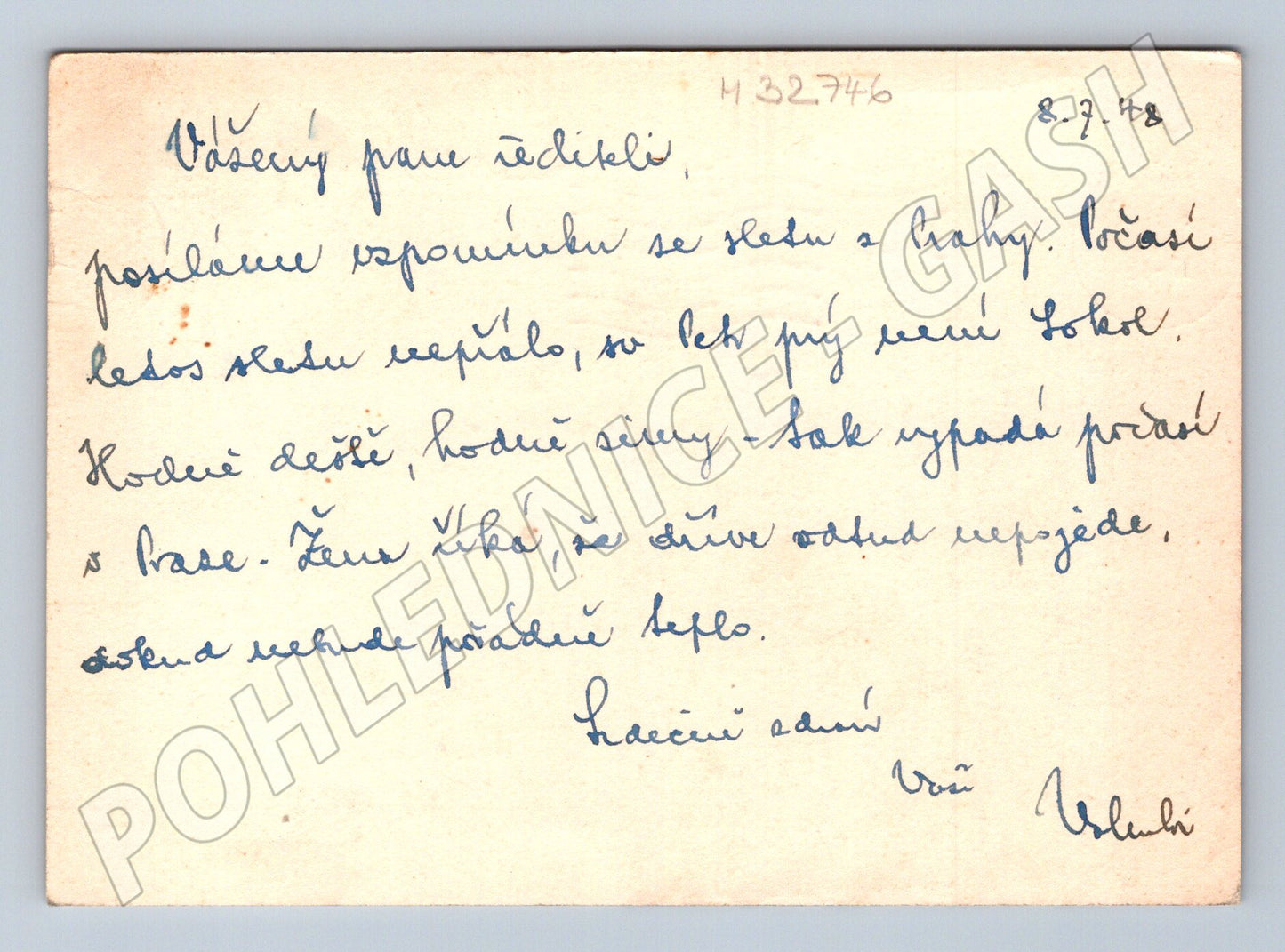 Pohlednice Praha Všesokolský slet 1948 (M32746)