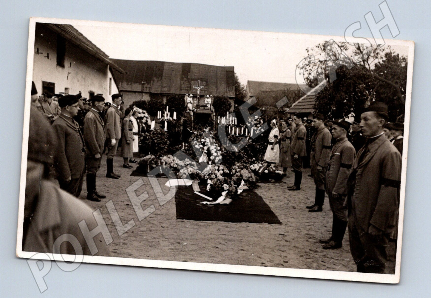 Pohlednice pohřeb/smuteční událost sokol (M32751)