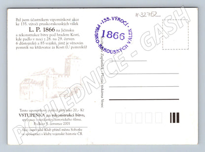 Pohlednice Jičínsko rekonstrukce Prusko-rakouské války 2001 (M32752)