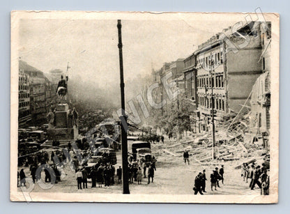 Pohlednice Václavské náměstí Příjezd Rudé armády 1945 (M32757)