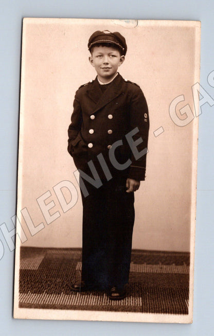 Pohlednice chlapec v uniformě (M32761)