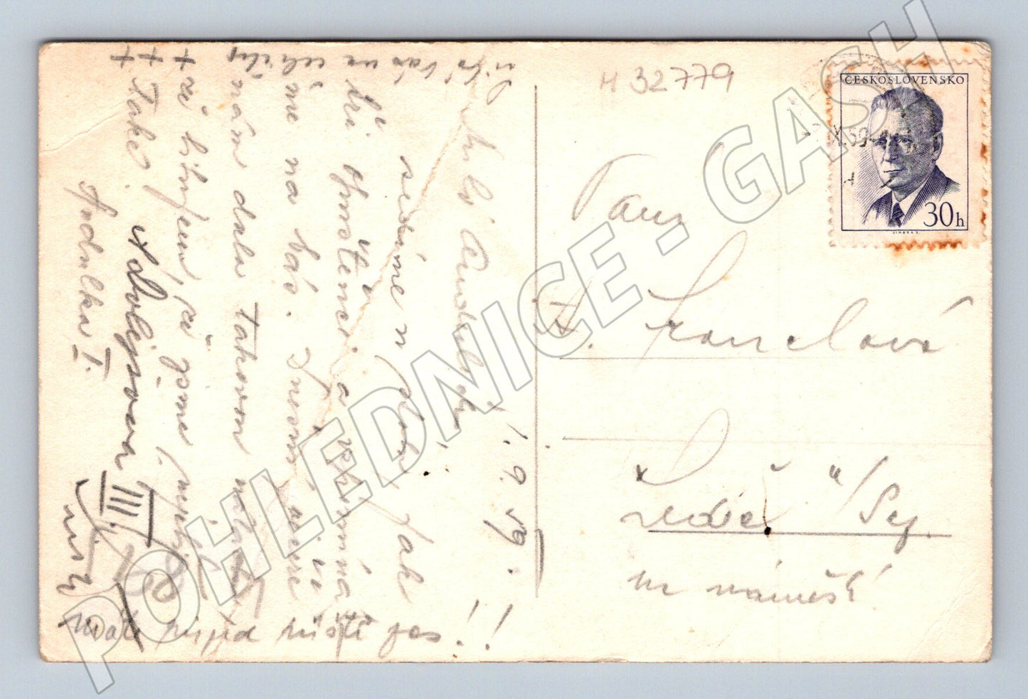Pohlednice Litomyšl skupina osob před budovou 1939 (M32779)