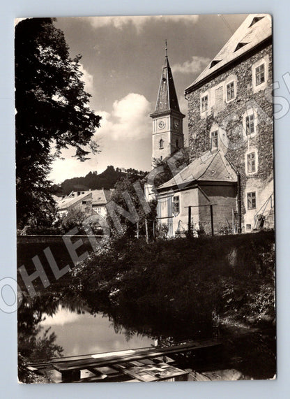 Pohlednice Jeseník vodní zámek a kostel (M3280)