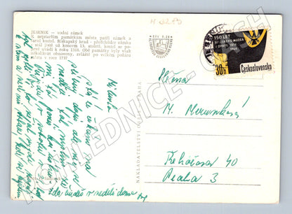 Pohlednice Jeseník vodní zámek a kostel (M3280)