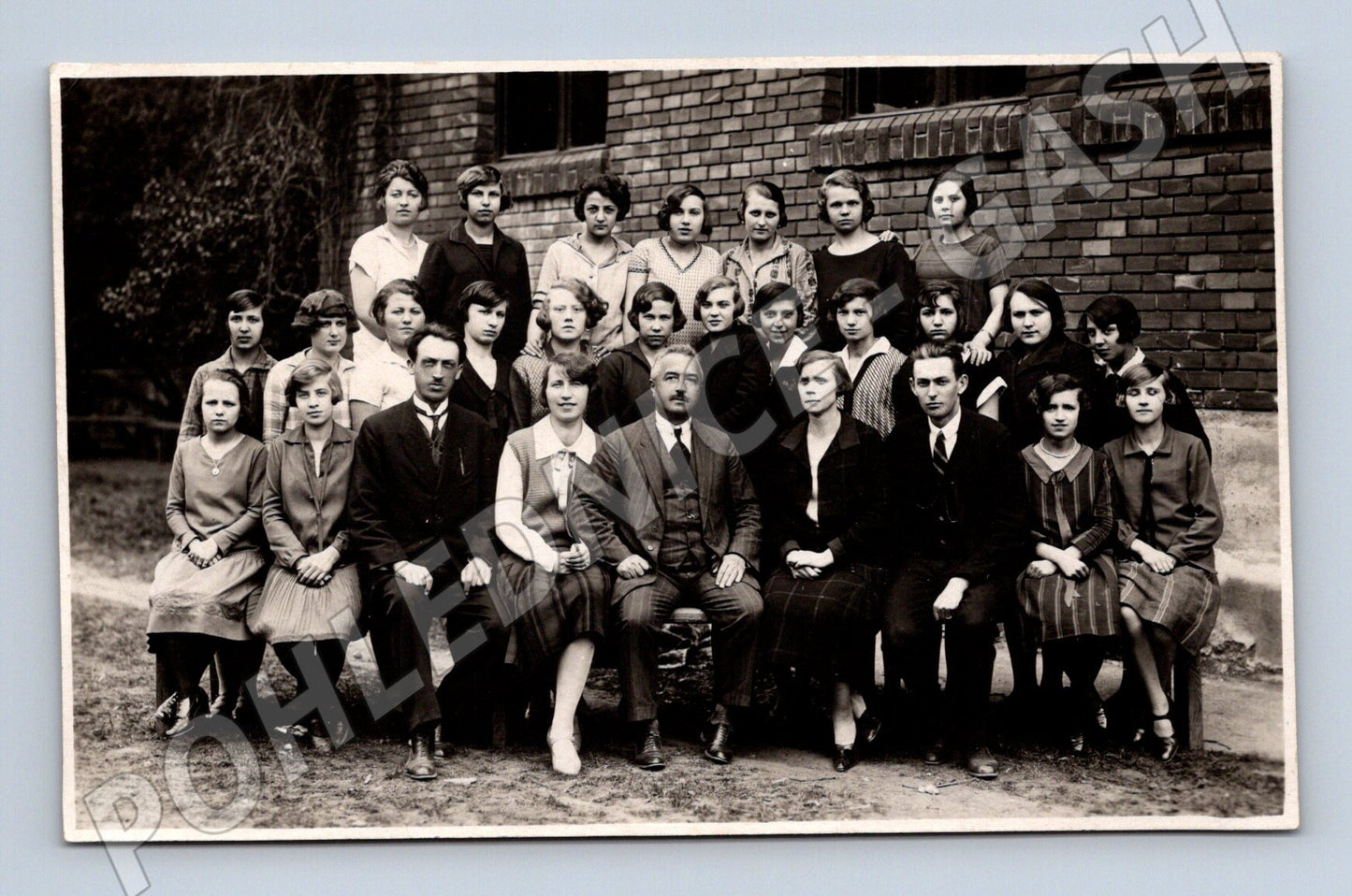 Stará fotografie Košice skupina studentů a učitelů 1927 (M32805)