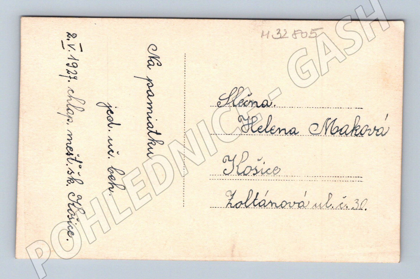 Stará fotografie Košice skupina studentů a učitelů 1927 (M32805)