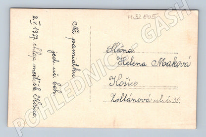 Stará fotografie Košice skupina studentů a učitelů 1927 (M32805)
