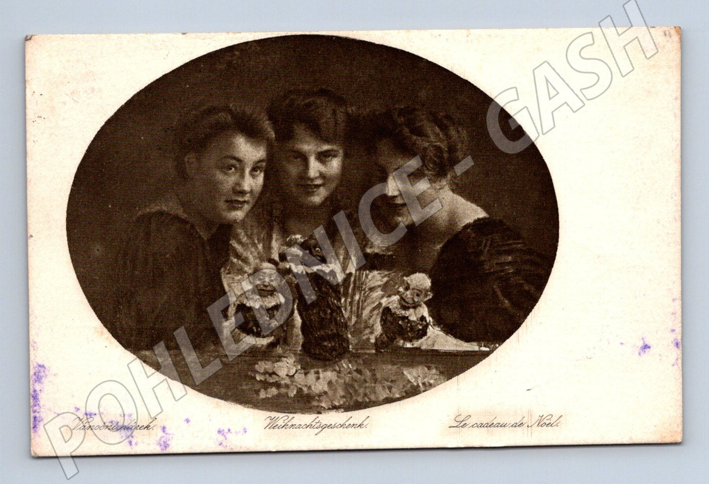 Pohlednice Vánoční dárky ženy Nový rok 1921 (M32817)