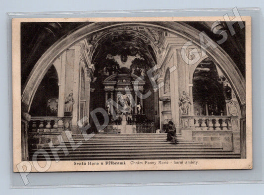 Pohlednice Svatá Hora u Příbrami ambity 1931 (M3282)