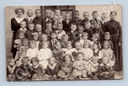 Pohlednice Rakovník skupina dětí 1906 (M32861)