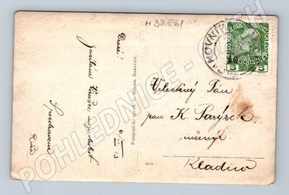 Pohlednice Rakovník skupina dětí 1906 (M32861)