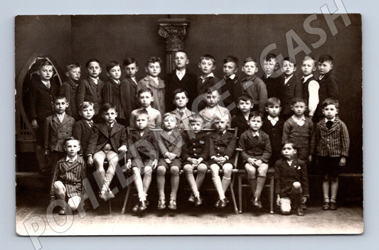 Stará fotografie skupina školáků 1939 (M32872)
