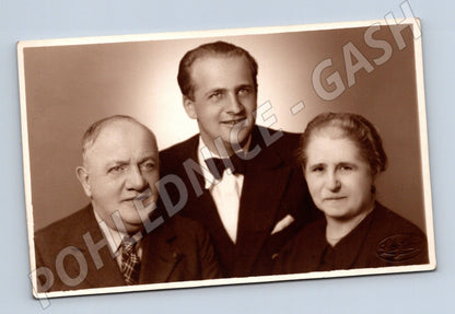 Stará fotografie rodinný portrét 1939 (M32878)