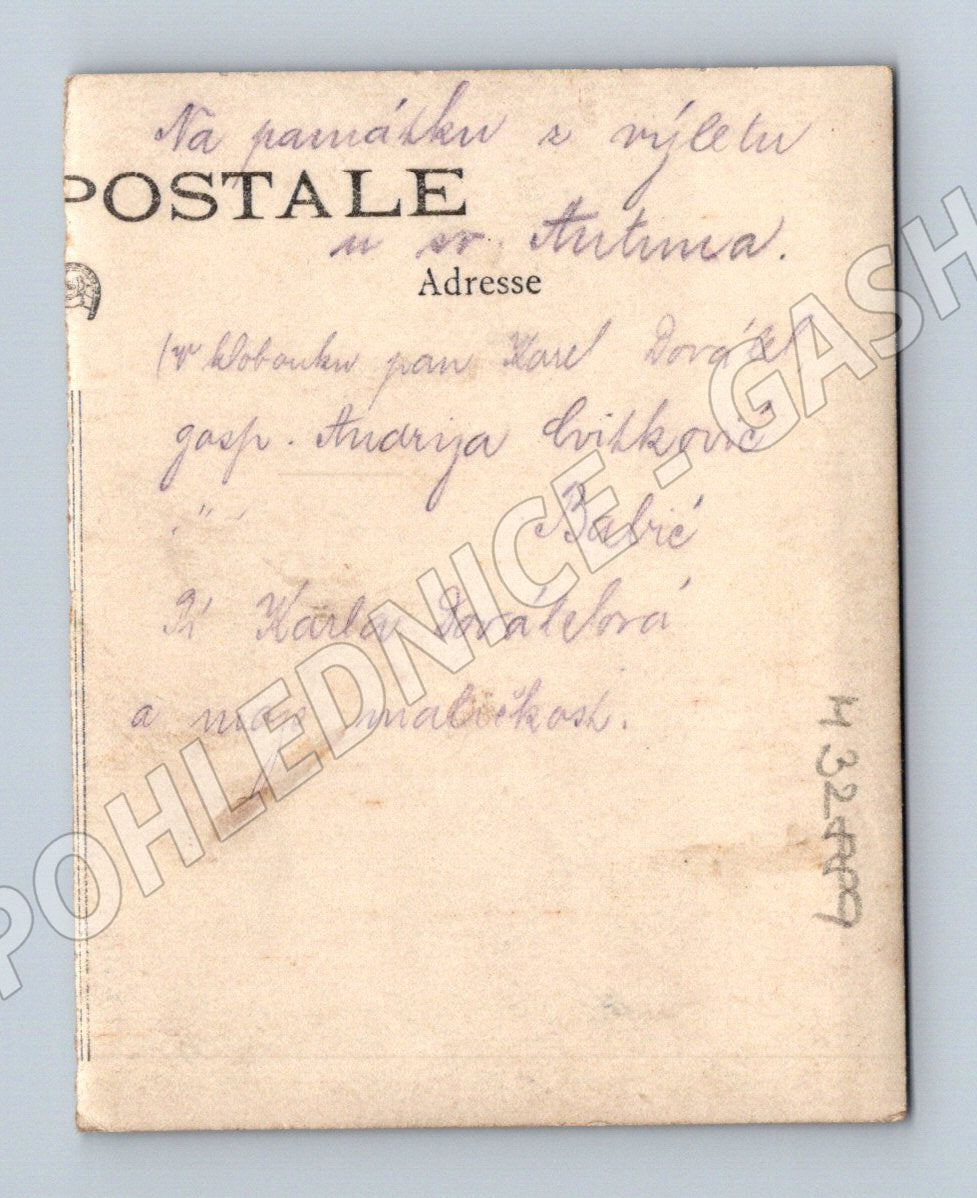 Pohlednice Chorvatsko skupinová fotografie 1920 (M32889)