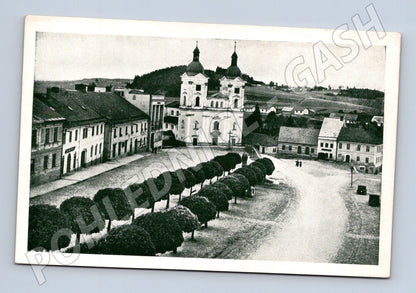 Pohlednice Bystřice nad Pernštejnem náměstí (M3289)