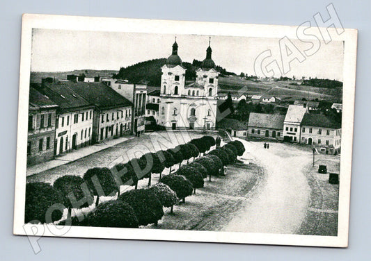 Pohlednice Bystřice nad Pernštejnem náměstí (M3289)