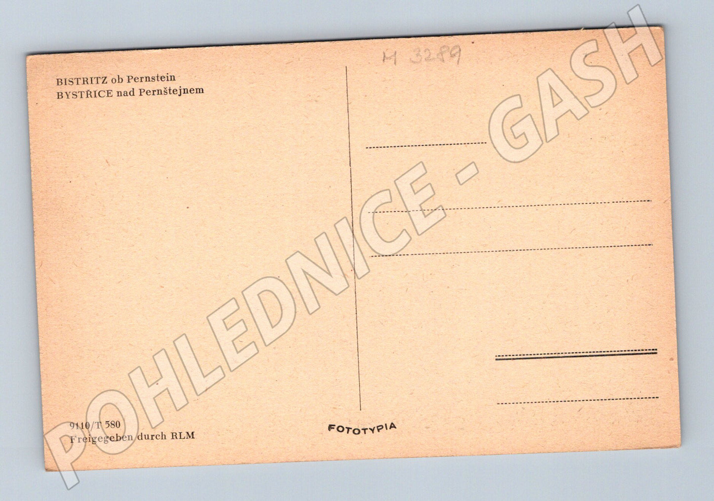 Pohlednice Bystřice nad Pernštejnem náměstí (M3289)