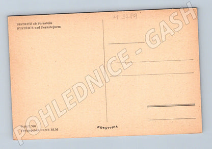 Pohlednice Bystřice nad Pernštejnem náměstí (M3289)