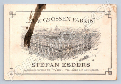 Pohlednice Rakousko Vídeň obchod Stefan Esders (M32896)