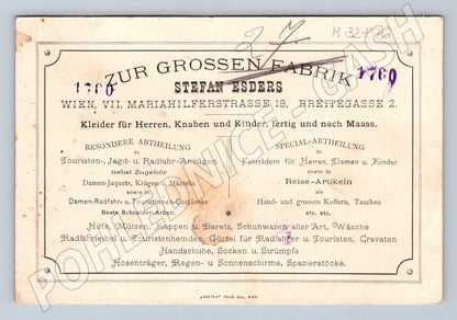 Pohlednice Rakousko Vídeň obchod Stefan Esders (M32896)