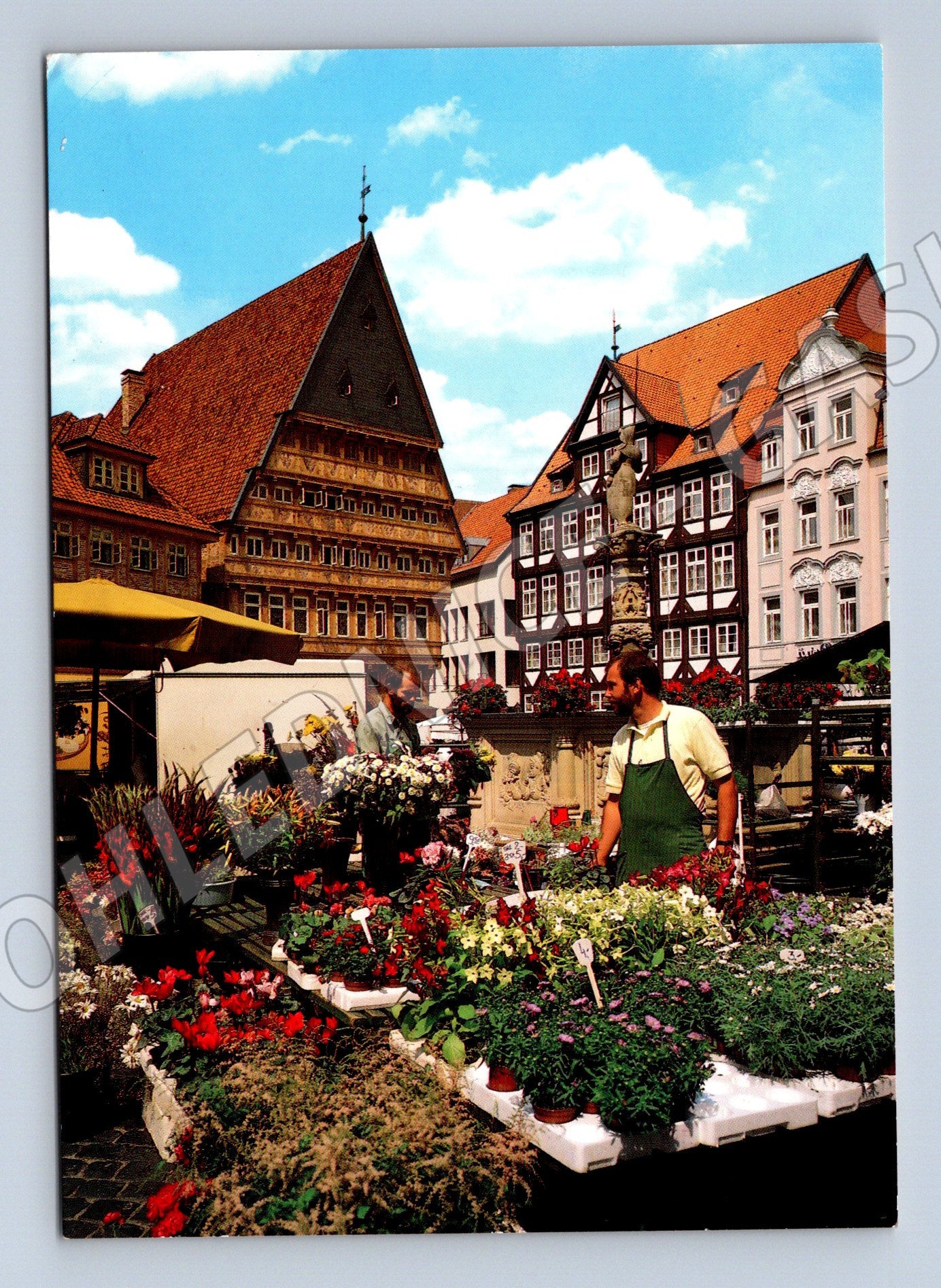 Pohlednice Německo Hildesheim Marktplatz 1993 (M32897)