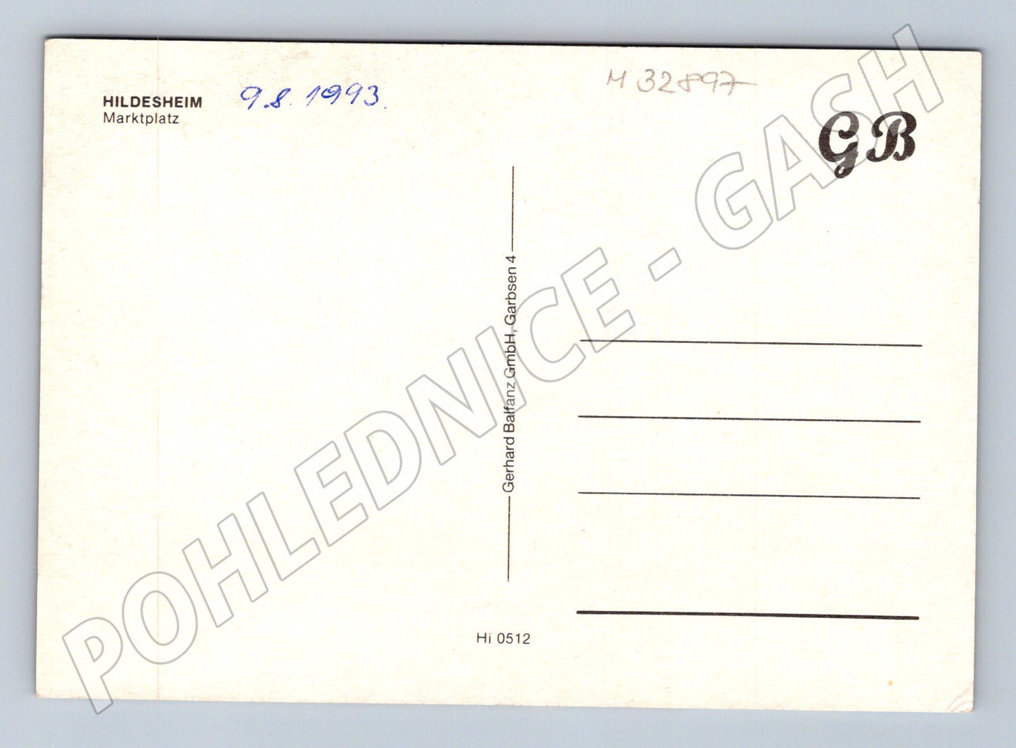 Pohlednice Německo Hildesheim Marktplatz 1993 (M32897)