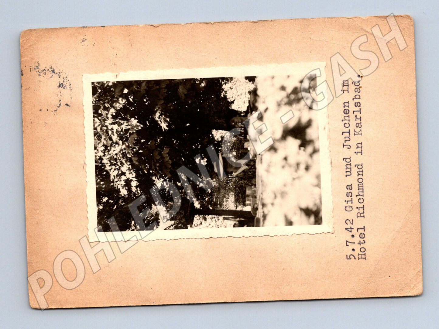 Pohlednice Karlovy Vary Hotel Richmond 1942 (M32900)