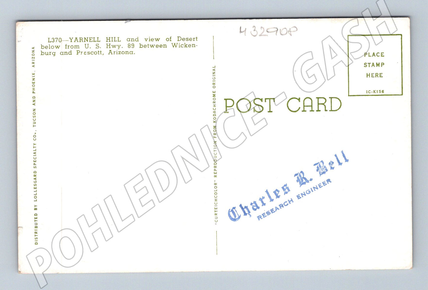 Pohlednice USA Arizona Yarnell Hill silnice (M32908)