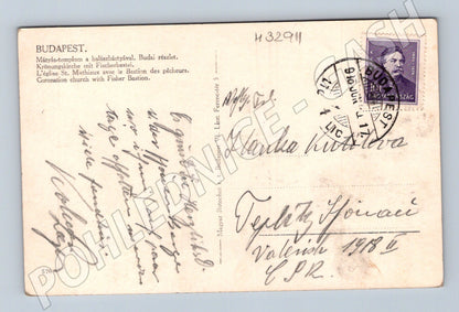 Maďarsko Budapešť Matyášův chrám Rybářská bašta 1917 (M32911)