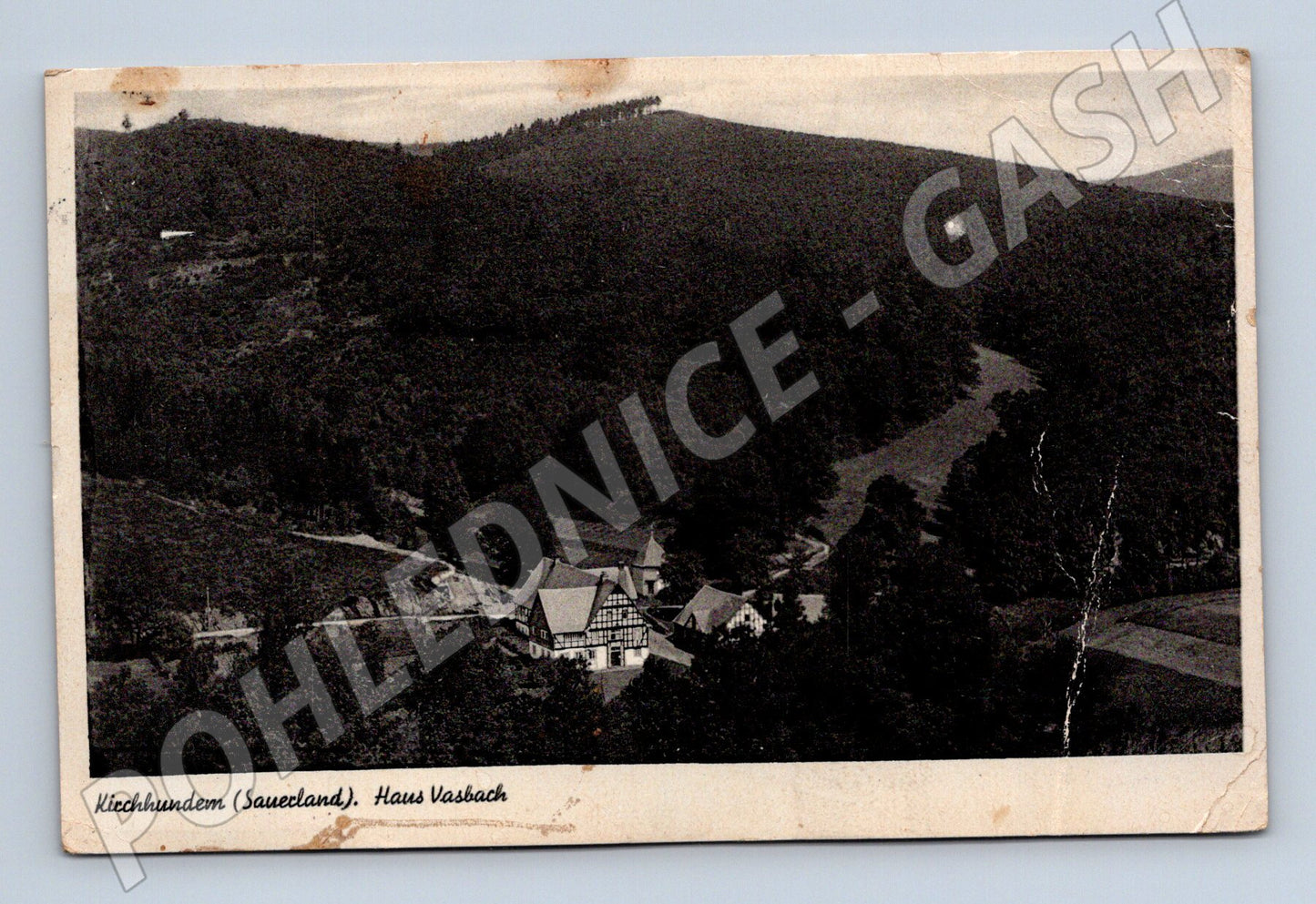 Pohlednice Německo Kirchhundem Haus Vasbach 1942 (M32913)
