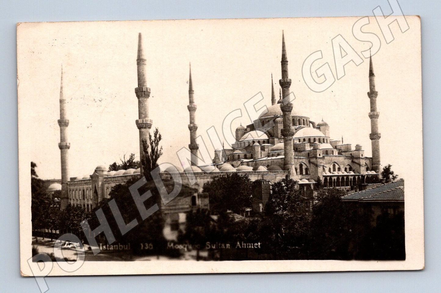 Pohlednice Turecko Istanbul Modrá mešita 1933 (M32917)