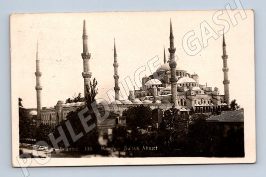 Pohlednice Turecko Istanbul Modrá mešita 1933 (M32917)