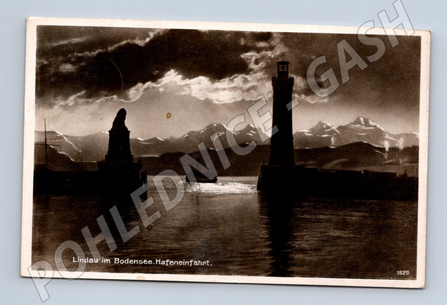 Pohlednice Německo Lindau Bodensee přístav 1942 (M32921)