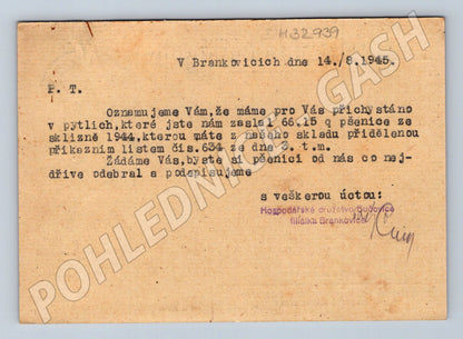 Pohlednice zemědělství reklama Germisan 1945 (M32939)